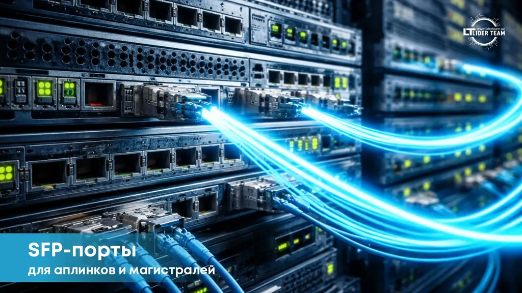SFP порты аплинков и магистралей