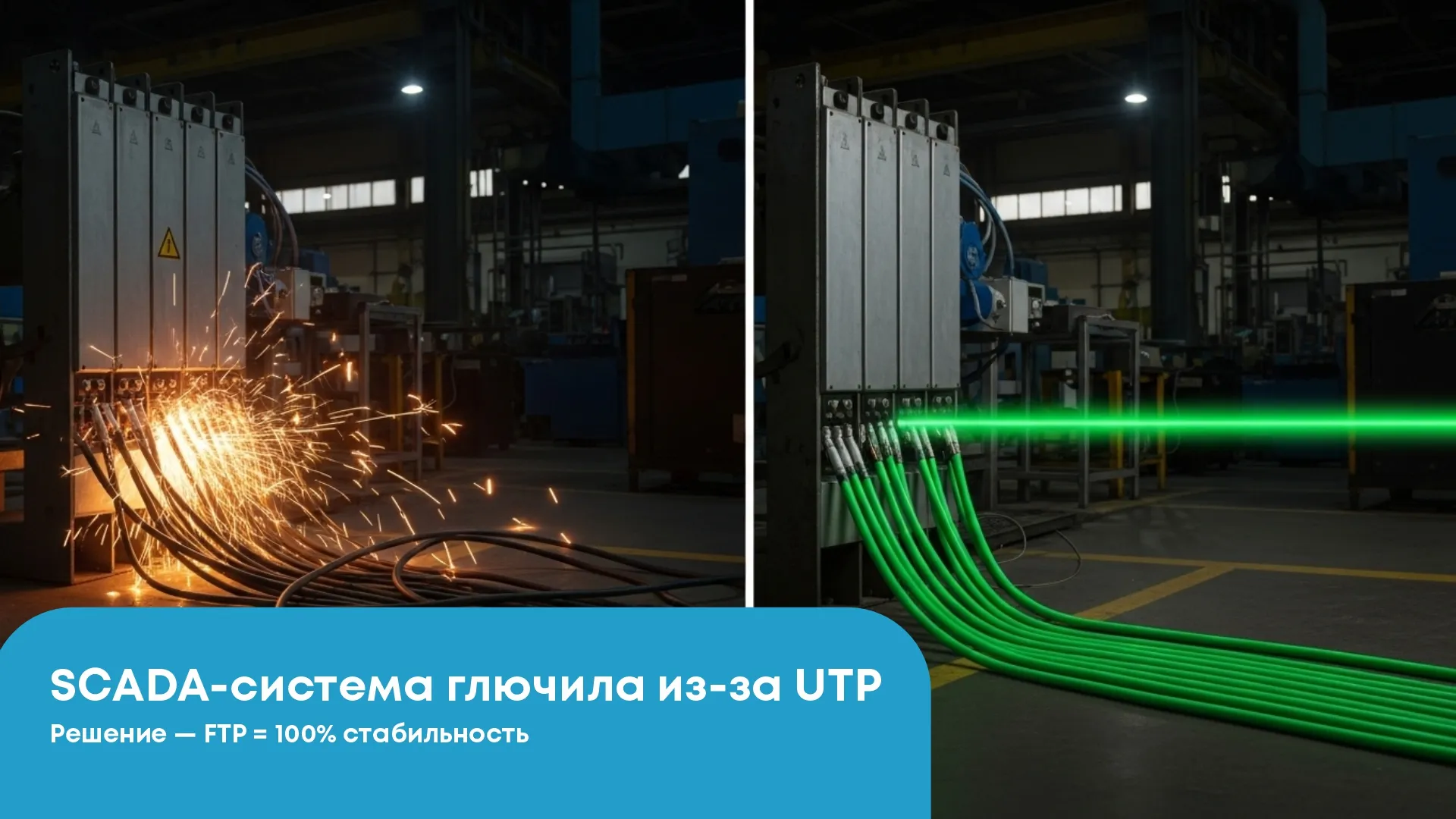 SCADA не работала из-за UTP