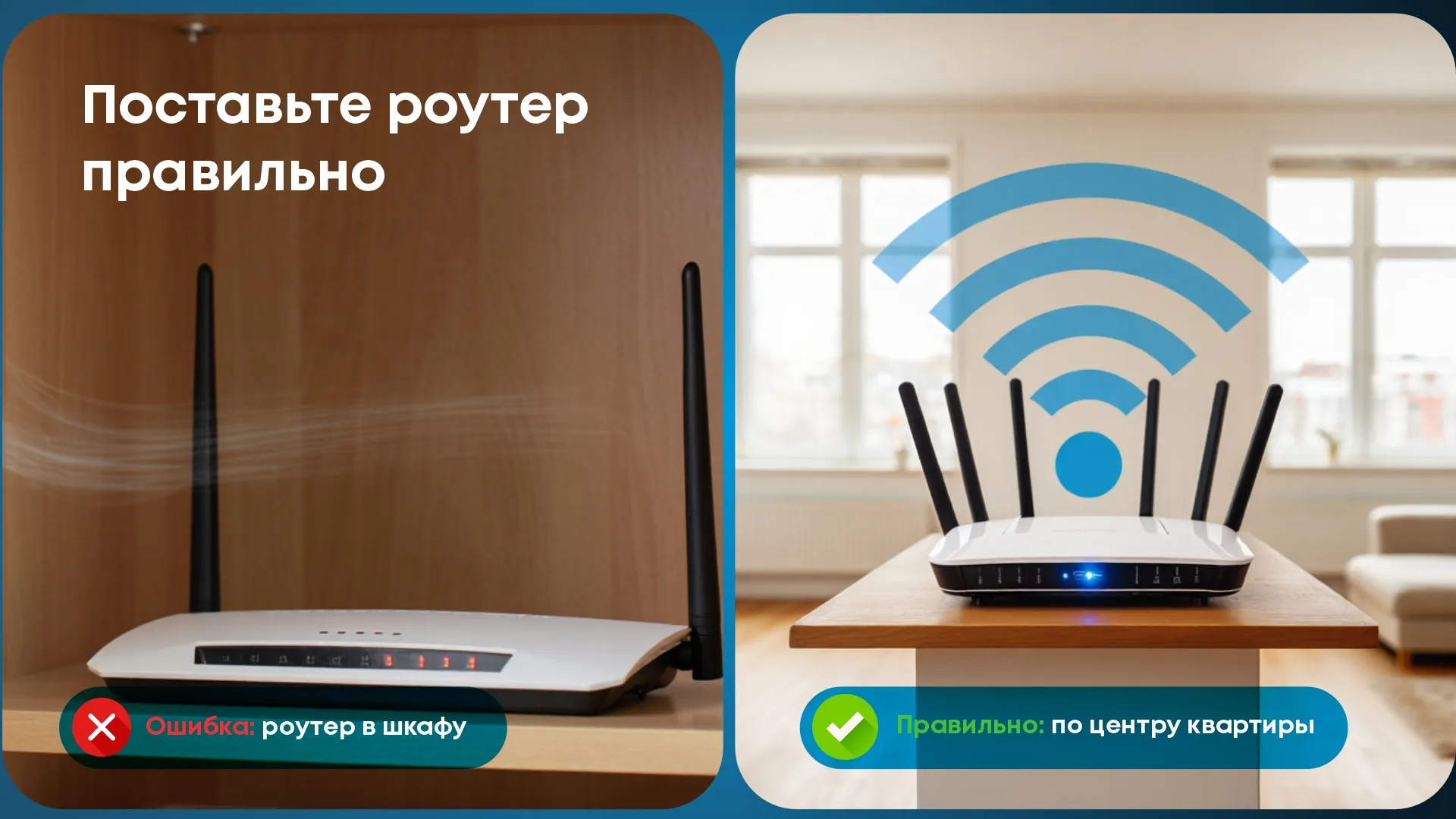 Как ставить роутер правильно