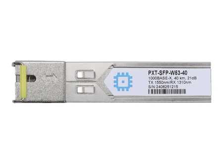 SFP WDM moduli, uzatish masofasi 40 km gacha (21 dB), 1550 nm.