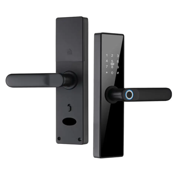 Дверной Wi-Fi замок с поддержкой отпечатка, кода, карты Tuya Smart