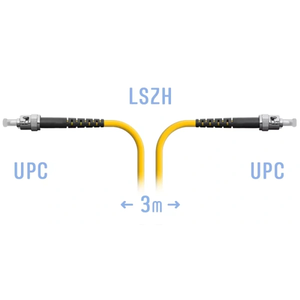 Optik patch-kord ST/UPC SM 3 metr