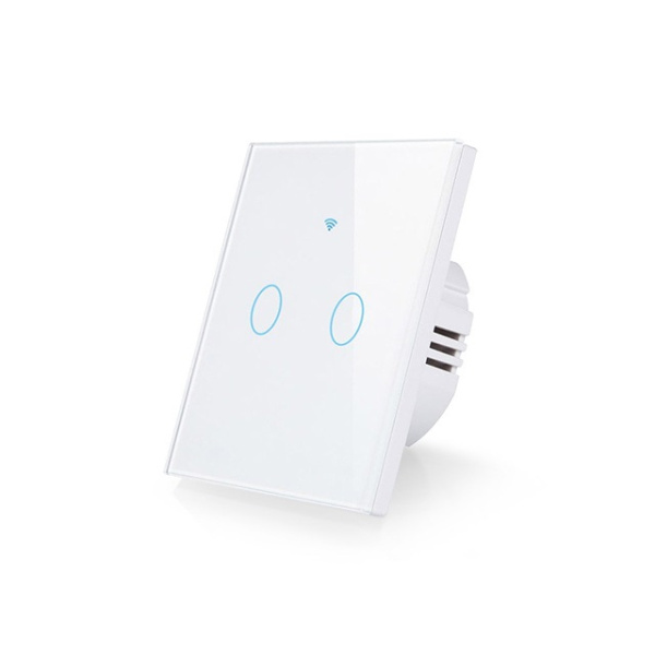 Сенсорный выключатель 2 кнопки Tuya Smart Wi-Fi