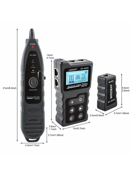 Многофункциональный кабельный тестер Noyafa NF-8209