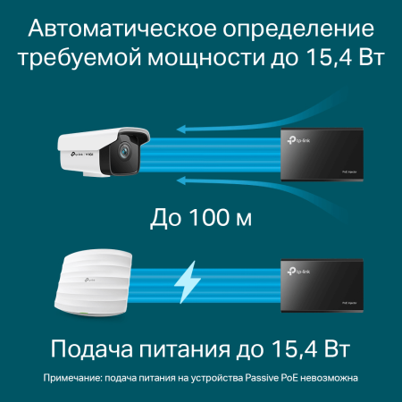 Инжектор TP-LINK TL-POE150S