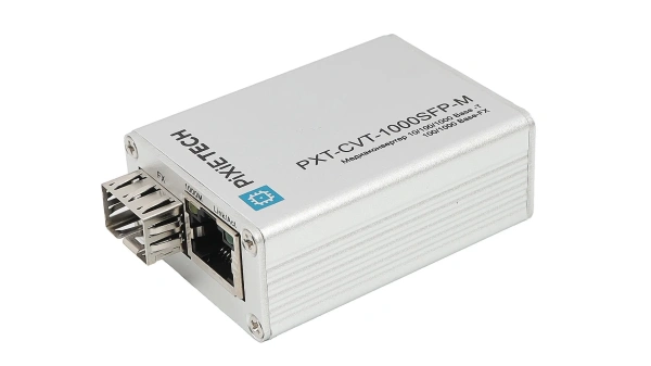 Mediakonverter 10/100/1000Base-T / 100/1000Base-FX, SFP port bilan