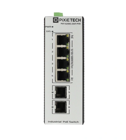 Boshqariladigan sanoat POE kommutatori L2 PXT-S250G-2S4T-POE
