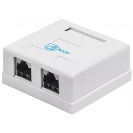 Pixietech rozetkasi (tashqi), CAT5e UTP RJ-45, 2 port