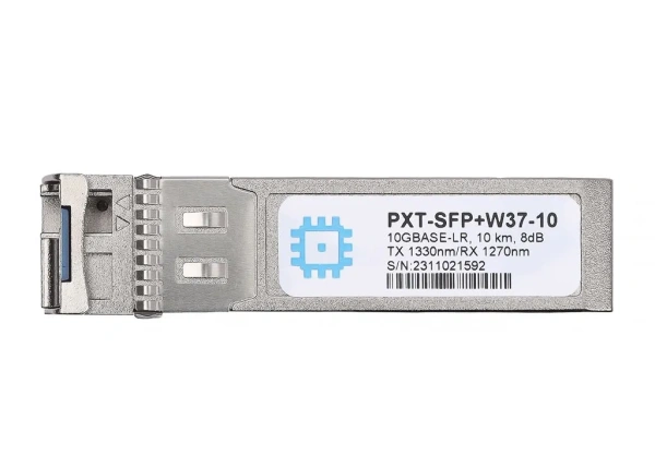 SFP+ WDM moduli, uzatish masofasi 10 km gacha (8 dB), 1330 nm.