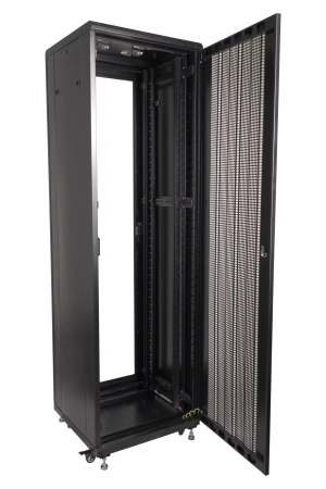 Шкаф напольный усиленный 42U 600*1200*2000 мм, перфорированная дверь