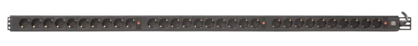 30 ta Schuko rozetkalari uchun Pixietech 16A elektr rozetka bloki, 3 fazali, 2 m quvvat simi IEC603909 16A 3P+N+PE