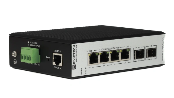 Boshqariladigan sanoat POE kommutatori L2 PXT-S250G-2S4T-POE