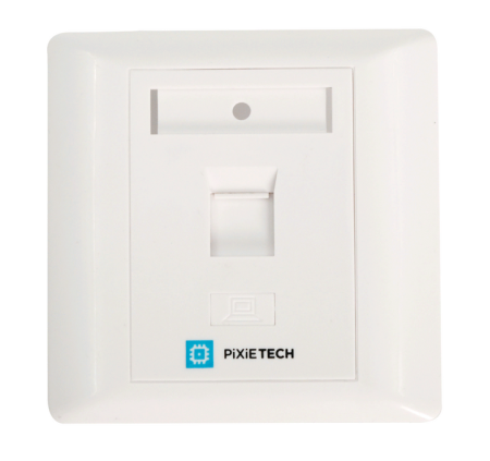 Абонентская розетка Pixietech, встраиваемая, под модули Keystone, 1 порт