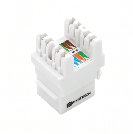 Модуль Keystone Jack Pixietech, Cat.6a, горизонтальная заделка