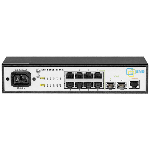 Управляемый коммутатор уровня 2 SNR-S2965-8T-UPS