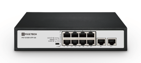 Неуправляемый PoE коммутатор Pixietech PXT-S1501-8TP-2G