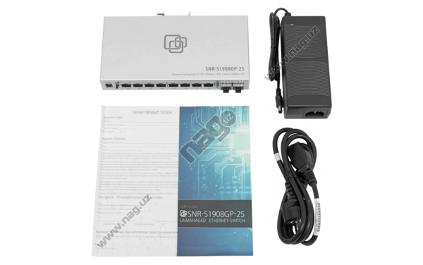 Boshqarilmaydigan POE kommutator SNR-S1908GP-2S