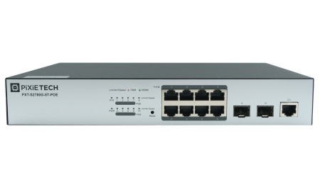 Управляемый PoE коммутатор уровня L2 PXT-S2780G-8T-POE