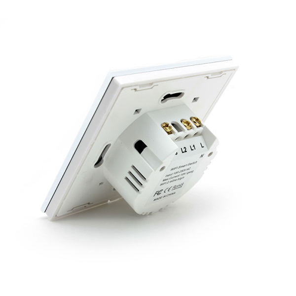 Сенсорный выключатель 2 кнопки Tuya Smart Wi-Fi