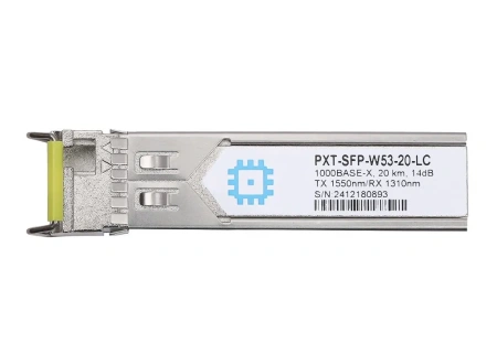SFP WDM moduli, masofa 20 km gacha (14 dB), LC Simplex, 1550 nm.