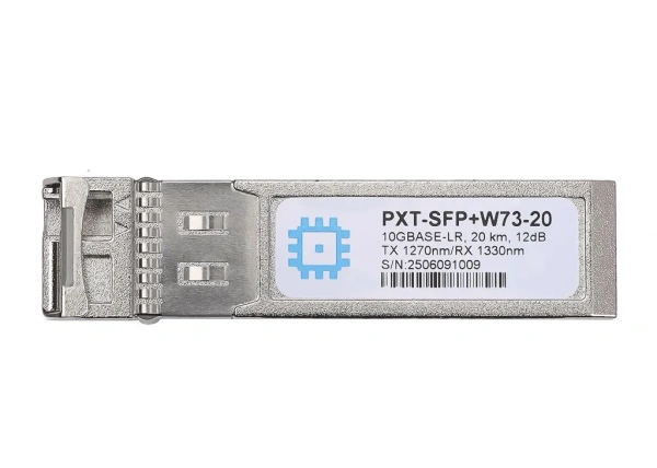 SFP+ WDM moduli, uzatish masofasi 20 km gacha (12 dB), 1270 nm.