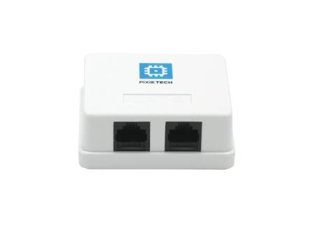 PXT tashqi rozetka, CAT6 UTP RJ-45, 2 portli