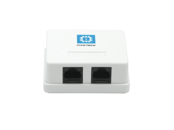 PXT tashqi rozetka, CAT6 UTP RJ-45, 2 portli