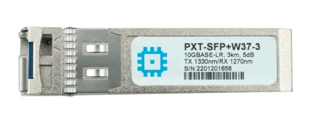 SFP+ WDM moduli, uzatish masofasi 3 km gacha (5 dB), 1330 nm.