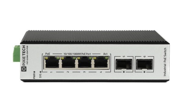 Boshqariladigan sanoat POE kommutatori L2 PXT-S250G-2S4T-POE