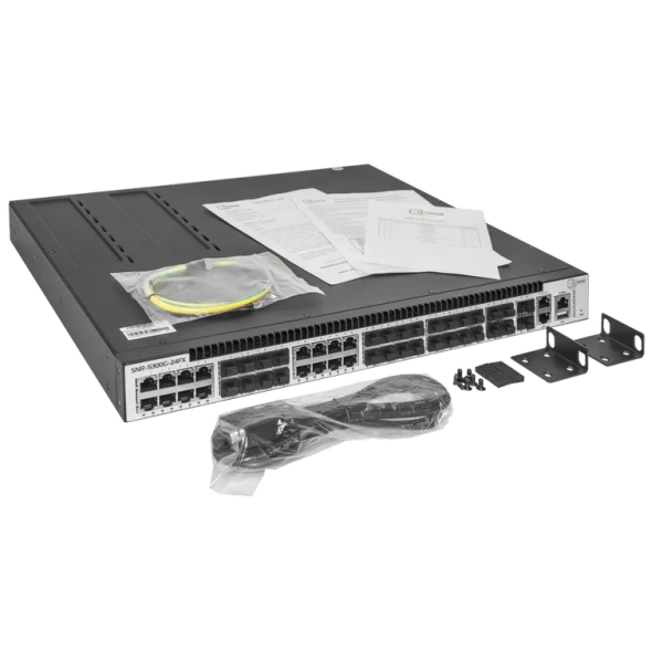 SNR-S300G-24FX - 3-darajali (L3) boshqariladigan kommutator