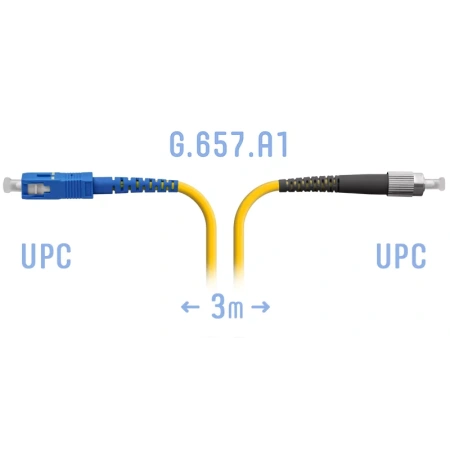 Patchcord optik LC / UPC-FC/UPC SM 1 metr
