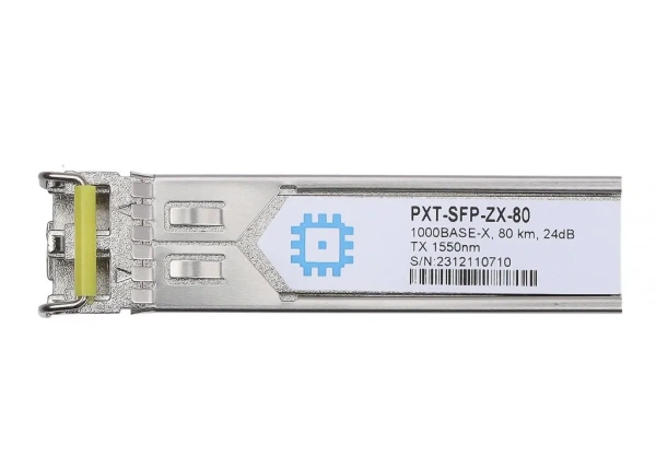 SFP optik moduli, uzatish masofasi 80 km gacha (24 dB), 1550 nm.
