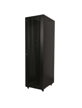 Polga o'rnatiladigan shkaf 42U 600*800*2000 mm, perforatsiyalangan eshik