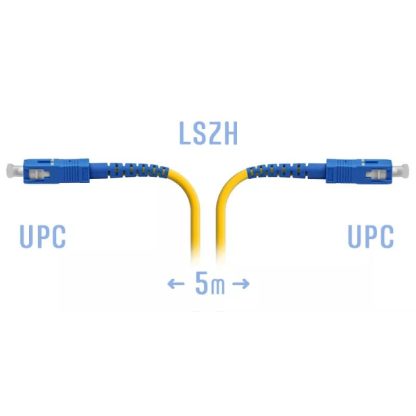 Optik patch-kord SC/UPC SM 5 metr