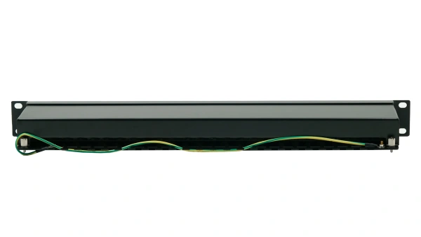 Коммутационная панель экранированная Pixietech, 19" 1U, 24 порта, Cat.6a