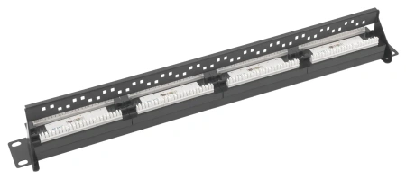 Коммутационная панель Pixietech, 19", 1U, 24 порта, cat.5e