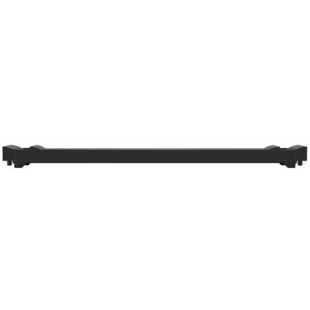 19" plastik soxta panel-qopqoq, balandligi 1U, asbabsiz montaj