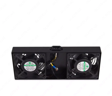 Pixietech devorga o'rnatiladigan shkaflar uchun ventilyator paneli, 2 ta ventilyator x 12 sm