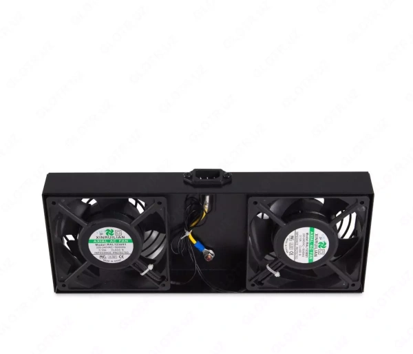 Pixietech devorga o'rnatiladigan shkaflar uchun ventilyator paneli, 2 ta ventilyator x 12 sm