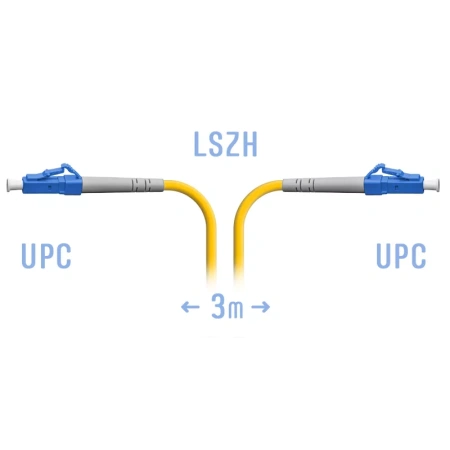 Optik patchcord LC/UPC SM 3 metr