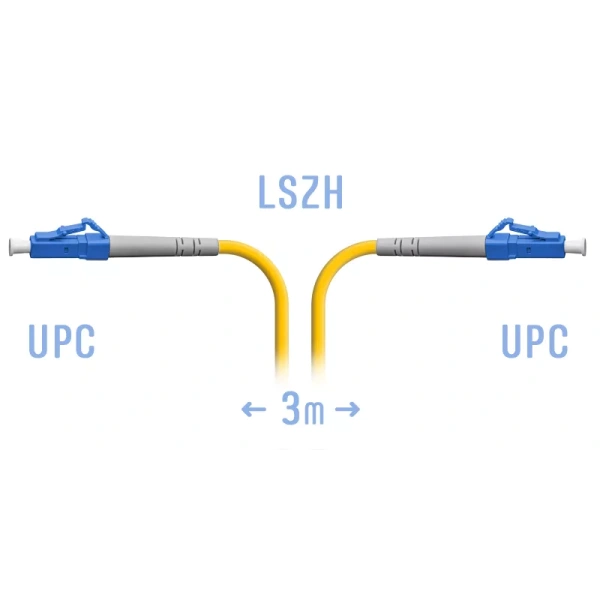 Patchcord optik LC / UPC SM 3 metr