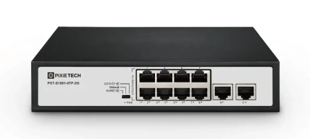 Pixietech PXT-S1501-8TP-2G boshqarilmaydigan PoE kommutatori