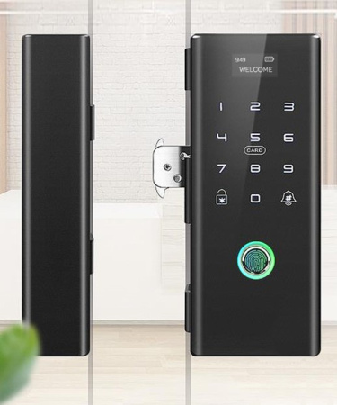 Дверной Wi-Fi замок с поддержкой отпечатка, кода, карты Tuya Smart