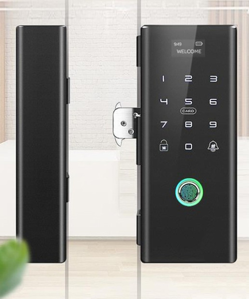 Дверной Wi-Fi замок с поддержкой отпечатка, кода, карты Tuya Smart