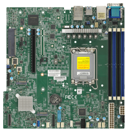 Сервер Supermicro SYS-111R-M: Xeon E-2436, 32Gb DDR5-4800, 2× SSD 480Gb