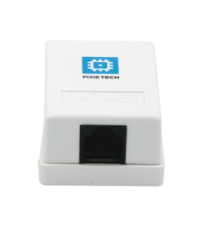 Розетка накладная Pixietech, CAT5e UTP RJ-45, 1 порт