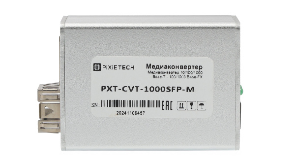 Медиаконвертер 10/100/1000-Base-T / 100/1000Base-FX с SFP-портом