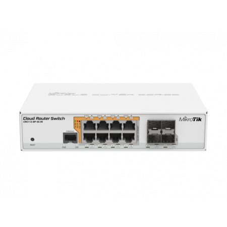 Коммутатор с PoE Mikrotik CRS112-8P-4S-IN