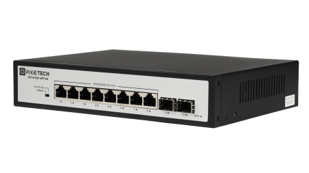 Неуправляемый PoE коммутатор Pixietech PXT-S1501-8TP-2S