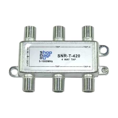 Ответвитель абонентский SNR-T-318 на 3 отвода, вносимое затухание IN-TAP 18dB.